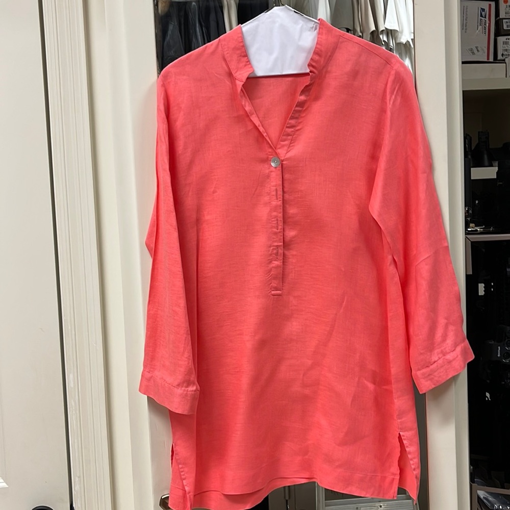 Island company shell kimono shirt